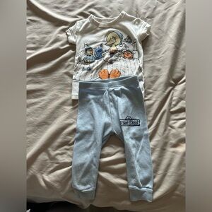 GAP Organic Cotton Sesame Street PJ set